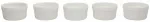 Keraamiline k&uuml;psetusvorm, komplekt Kitchen&GO, valge v., 8 cm x 8 cm, 0.125 l