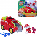 Kujukeste komplekt, koos tarvikutega Spin Master Paw Patrol Marshall Dino Rescue Fire Truck, punane v.