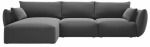 Nurgadiivan Cosmopolitan Design Matera Velvet Salvador 18, tumehall v., vasak, 171 x 280 cm x 85 cm