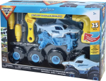 Klotside komplekt koos kruvikeerajaga Spin Master Monster Jam Megalodon, 25 tk, sinine v.