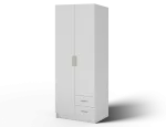 Riidekapp ADRK Novaro 80, kuld v./valge v., 52.1 cm x 80 cm x 206.6 cm