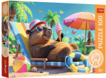 Pusle Trefl Capybara-Style Relaxation, 41 cm x 27 cm, 100 tk