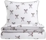 Voodipesukomplekt Homla Vivienne 780707, pruun v./valge v., 50 x 60 cm, 220 x 200 cm, 3 os.