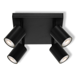 Valgusti kohtvalgusti Osram Plate, GU10, 4 x 6 W, must v. / must v.