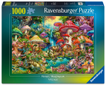 Pusle Ravensburger Merry Mushroom Village, 50 cm x 70 cm, 1000 tk, mitmev&auml;rviline