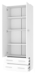 Kontorikapp Lima, valge v., 200 cm x 77 cm x 40 cm