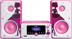 Muusikakeskus Lenco MC-020 Princess, 10 W, valge v./roosa v.