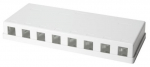V&otilde;rgutoodete lisad Logilink Keystone Surface Mount Box 8-port UTP, valge v.
