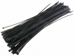 Juhtmehoidik Techly 280 x 4.8mm Black, 100 tk, must v.