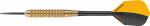 Noolem&auml;ngu tarvikud, nooled Harrows Club Brass Steeltip 23gK, must v./kollane v., 52 mm, 3 tk