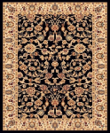 Vaip Domoletti Super Rose 2723b_h0115, must v., 150 cm x 100 cm