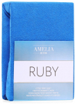 Voodilina Restilo Ruby, sinine, 200 x 240 cm, kummiga