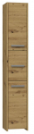 Eraldi seisev vannitoakapp S33, tamm v., 30 cm x 30 cm x 170 cm