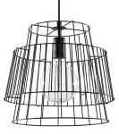 Valgusti rippuv Sollux Gate 1, E27, 1 x 60 W, must v. / must v.