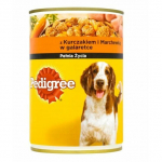 M&auml;rg koeratoit Pedigree Chicken And Carrots In Jelly, kanaliha, 0.4 kg