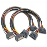 Kaabel Akasa SATA male - SATA female 2pcs AK-CBPW05-KT02 15 pin SATA male, 15 pin SATA female, 0.3 m, mitmev&auml;rviline