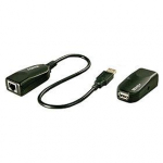 &Uuml;hendus Lindy 42693 USB 2.0, RJ-45, 50 m, must v.
