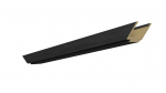 Horisontaalne ukseraam Domoletti, 70.5 cm x 10 - 14 cm x 1 cm, antratsiit tamm v.