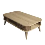 Kohvilaud Kalune Design Eylul, pruun v./hele pruun v., 60 cm x 105 cm x 34.6 cm