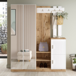 Esiku m&ouml;&ouml;blikomplekt Kalune Design DD8, sise, valge v./m&auml;nd v.