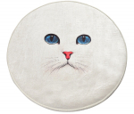 Vannitoa p&otilde;randamatt Foutastic Blue Eyes 359CHL4124, elevandiluu/sinine, 100 cm x 100 cm, &Oslash; 100 cm