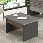 Kohvilaud Kalune Design VS2, antratsiit v./hall v./pruun v., 80 cm x 60 cm x 46.3 cm