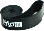 Takistuskumm PROfit Power Band, 208 cm x 64 cm x 4.5 cm, must v.