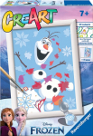 Maalimine numbrite j&auml;rgi Ravensburger CreArt Frozen Cute Olaf, mitmev&auml;rviline