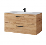 Valamualune vannitoa kapp Domoletti, tamm/pruun, 45.5 cm x 89 cm x 50 cm