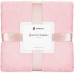 Pleed Springos Luxurious Blanket Extra Thick, roosa v., 150 cm x 200 cm