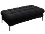 Tumba Micadoni Home Mamaia Velvet, must v., 133 cm x 62 cm x 41 cm