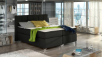 Voodi poolteist istekohta Basilio Mat Velvet 63, 140 x 200 cm, roosa v., madratsiga