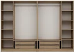 Riidekapp Kalune Design Kale 7671, pruun v., 52 cm x 270 cm x 210 cm