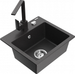 K&ouml;&ouml;givalamu Mexen Milo 6505-76-670300-76, graniit, 43.5 cm x 41 cm x 17.1 cm, must/kroom