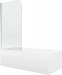 Vann seinaga, teisaldatav Mexen Cubik, 70 cm x 150 cm x 38 cm, ristk&uuml;lik, valge