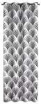 &Ouml;&ouml;kardin ZKPC-01, valge v./must v., 140 cm x 250 cm