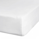 Voodilina Premium Jersey 4, valge v., 200 x 220 cm, kummiga