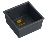 K&ouml;&ouml;givalamu Quadron David 40, graniit, 42 cm x 41 cm x 22.5 cm, kuldne v./must v./hall v.