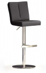 Baaritool MC Akcent Bruni Round, matt, must v., 53 cm x 42 cm x 89 cm