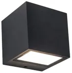&Otilde;ue seinavalgusti Lutec Gemini, 9W, LED, IP54, must v., 8.8 cm x 8.6 cm