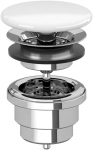 Alumine klapp vannitoavalamu jaoks Villeroy & Boch 680800, 68 mm, 32 mm, valge/kroom