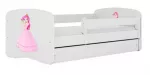 Lastevoodi Kocot Kids Princess, valge v., 80 x 180 cm, ilma voodipesukastita, madratsiga
