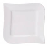 Taldrik magustoidu Ambition Fala Wave, 17 cm x 17 cm x 2 cm, valge v.