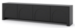 TV-laud Arco, must v., 35 cm x 204 cm x 51 cm