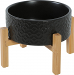 Statiiv koos kaussidega koera jaoks Zolux Keramo Solo, 0.7 l, 16 cm x 16 cm x 6.2 cm, pruun v./must v.