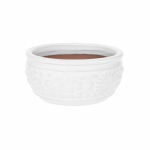 Lillepott Domoletti GG.6689.023 CL.GI.158, keraamiline/savi, &Oslash; 23 cm, valge v.