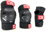 Laste kaitsmete komplekt Core Junior Skate, XS, must v./punane v.