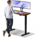 Arvutilaud reguleeritava k&otilde;rgusega Desktronic HomePro, 120 cm x 60 cm, 63 - 128 cm, must v./p&auml;hklipuu v.