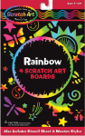Nikerdamiskomplekt Melissa & Doug Scratch Art Rainbow, mitmev&auml;rviline