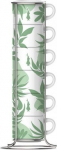 Tasside komplektid Bialetti Primavera, valge v./roheline v., 0.09 l